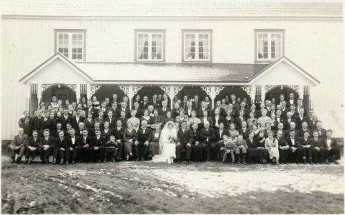 Bryllupet til Othelie og Berton Berg på Berg Øvre.